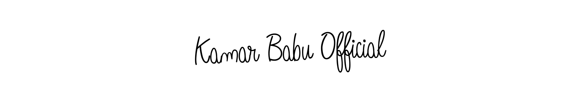 It looks lik you need a new signature style for name Kamar Babu Official. Design unique handwritten (Angelique-Rose-font-FFP) signature with our free signature maker in just a few clicks. Kamar Babu Official signature style 5 images and pictures png