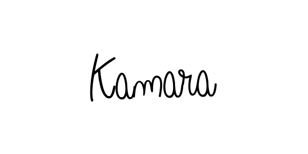 Make a beautiful signature design for name Kamara. With this signature (Angelique-Rose-font-FFP) style, you can create a handwritten signature for free. Kamara signature style 5 images and pictures png