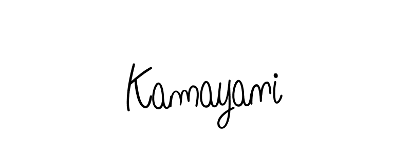How to make Kamayani name signature. Use Angelique-Rose-font-FFP style for creating short signs online. This is the latest handwritten sign. Kamayani signature style 5 images and pictures png
