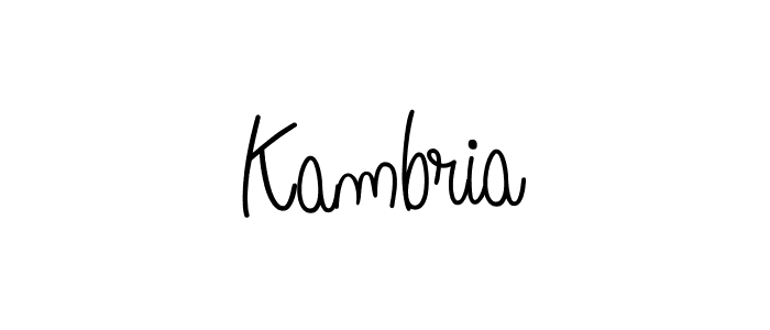 Make a beautiful signature design for name Kambria. Use this online signature maker to create a handwritten signature for free. Kambria signature style 5 images and pictures png