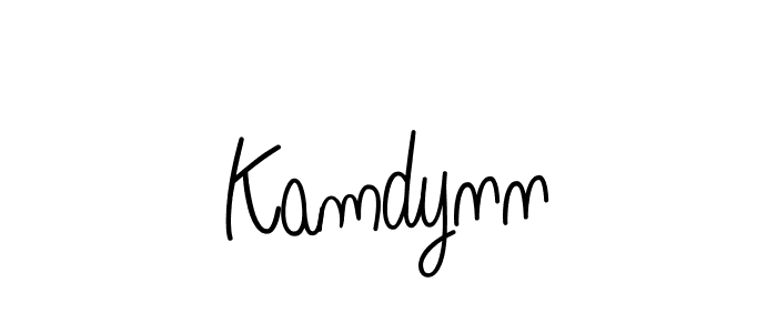 Design your own signature with our free online signature maker. With this signature software, you can create a handwritten (Angelique-Rose-font-FFP) signature for name Kamdynn. Kamdynn signature style 5 images and pictures png
