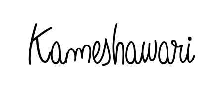 Make a beautiful signature design for name Kameshawari. With this signature (Angelique-Rose-font-FFP) style, you can create a handwritten signature for free. Kameshawari signature style 5 images and pictures png