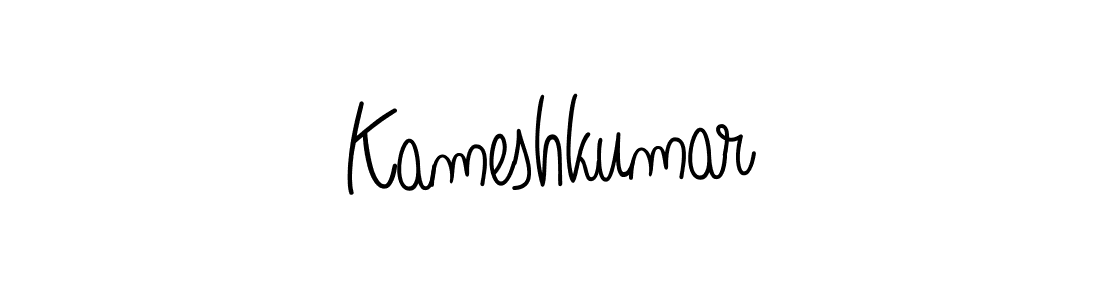 Make a beautiful signature design for name Kameshkumar. With this signature (Angelique-Rose-font-FFP) style, you can create a handwritten signature for free. Kameshkumar signature style 5 images and pictures png