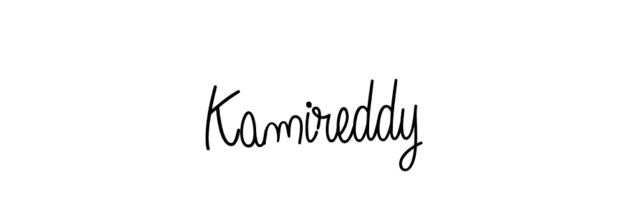 Design your own signature with our free online signature maker. With this signature software, you can create a handwritten (Angelique-Rose-font-FFP) signature for name Kamireddy. Kamireddy signature style 5 images and pictures png