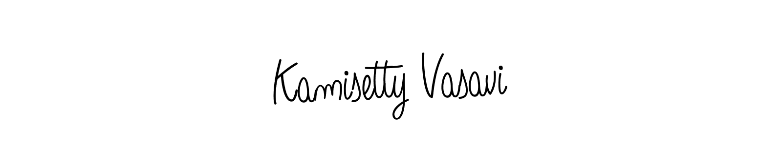 Also we have Kamisetty Vasavi name is the best signature style. Create professional handwritten signature collection using Angelique-Rose-font-FFP autograph style. Kamisetty Vasavi signature style 5 images and pictures png