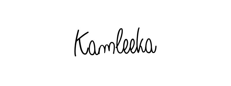 You should practise on your own different ways (Angelique-Rose-font-FFP) to write your name (Kamleeka) in signature. don't let someone else do it for you. Kamleeka signature style 5 images and pictures png