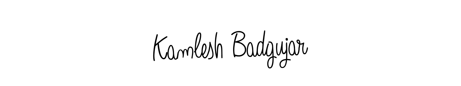 if you are searching for the best signature style for your name Kamlesh Badgujar. so please give up your signature search. here we have designed multiple signature styles  using Angelique-Rose-font-FFP. Kamlesh Badgujar signature style 5 images and pictures png