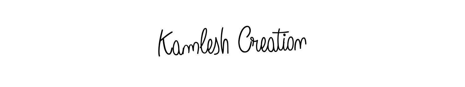 How to Draw Kamlesh Creation signature style? Angelique-Rose-font-FFP is a latest design signature styles for name Kamlesh Creation. Kamlesh Creation signature style 5 images and pictures png