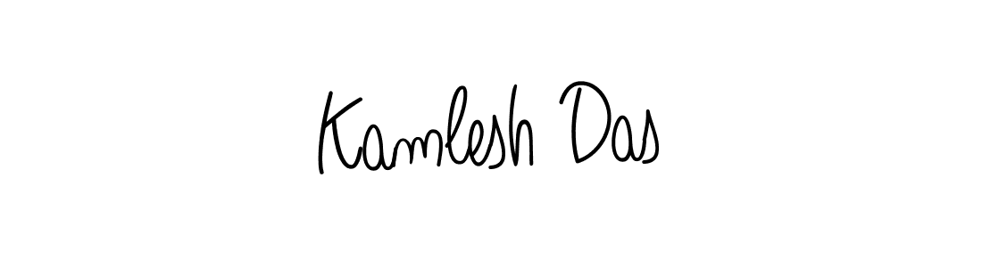 Kamlesh Das stylish signature style. Best Handwritten Sign (Angelique-Rose-font-FFP) for my name. Handwritten Signature Collection Ideas for my name Kamlesh Das. Kamlesh Das signature style 5 images and pictures png