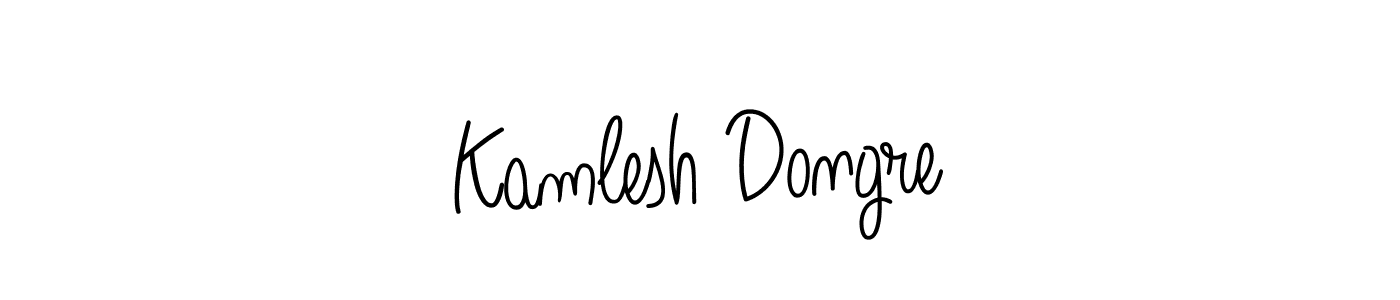 The best way (Angelique-Rose-font-FFP) to make a short signature is to pick only two or three words in your name. The name Kamlesh Dongre include a total of six letters. For converting this name. Kamlesh Dongre signature style 5 images and pictures png