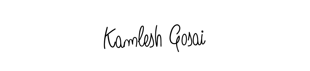 Once you've used our free online signature maker to create your best signature Angelique-Rose-font-FFP style, it's time to enjoy all of the benefits that Kamlesh Gosai name signing documents. Kamlesh Gosai signature style 5 images and pictures png