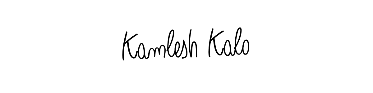 This is the best signature style for the Kamlesh Kalo name. Also you like these signature font (Angelique-Rose-font-FFP). Mix name signature. Kamlesh Kalo signature style 5 images and pictures png