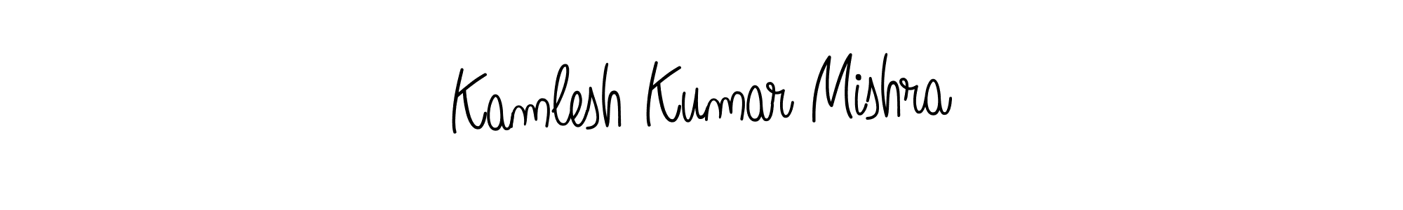 Design your own signature with our free online signature maker. With this signature software, you can create a handwritten (Angelique-Rose-font-FFP) signature for name Kamlesh Kumar Mishra. Kamlesh Kumar Mishra signature style 5 images and pictures png