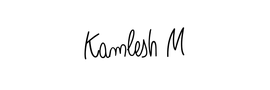 Once you've used our free online signature maker to create your best signature Angelique-Rose-font-FFP style, it's time to enjoy all of the benefits that Kamlesh M name signing documents. Kamlesh M signature style 5 images and pictures png