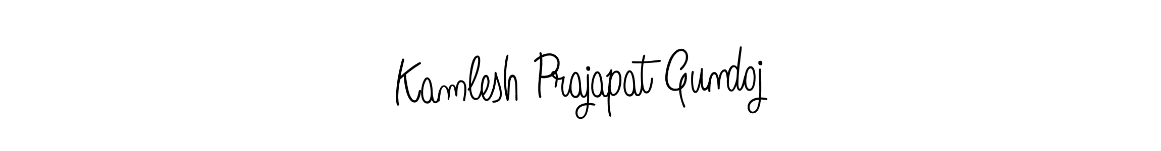 How to make Kamlesh Prajapat Gundoj signature? Angelique-Rose-font-FFP is a professional autograph style. Create handwritten signature for Kamlesh Prajapat Gundoj name. Kamlesh Prajapat Gundoj signature style 5 images and pictures png