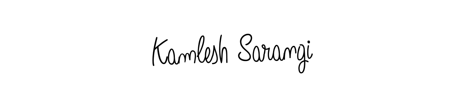 Make a short Kamlesh Sarangi signature style. Manage your documents anywhere anytime using Angelique-Rose-font-FFP. Create and add eSignatures, submit forms, share and send files easily. Kamlesh Sarangi signature style 5 images and pictures png