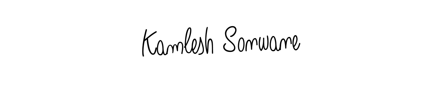 How to Draw Kamlesh Sonwane signature style? Angelique-Rose-font-FFP is a latest design signature styles for name Kamlesh Sonwane. Kamlesh Sonwane signature style 5 images and pictures png