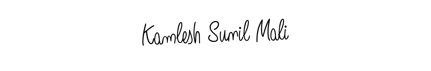 Angelique-Rose-font-FFP is a professional signature style that is perfect for those who want to add a touch of class to their signature. It is also a great choice for those who want to make their signature more unique. Get Kamlesh Sunil Mali name to fancy signature for free. Kamlesh Sunil Mali signature style 5 images and pictures png