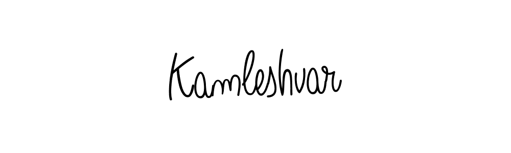 Kamleshvar stylish signature style. Best Handwritten Sign (Angelique-Rose-font-FFP) for my name. Handwritten Signature Collection Ideas for my name Kamleshvar. Kamleshvar signature style 5 images and pictures png