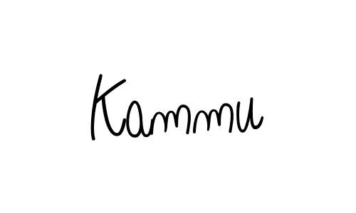 Make a beautiful signature design for name Kammu. With this signature (Angelique-Rose-font-FFP) style, you can create a handwritten signature for free. Kammu signature style 5 images and pictures png