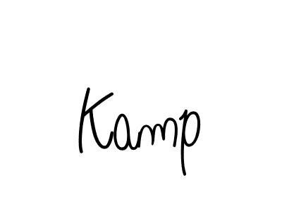 How to make Kamp name signature. Use Angelique-Rose-font-FFP style for creating short signs online. This is the latest handwritten sign. Kamp signature style 5 images and pictures png