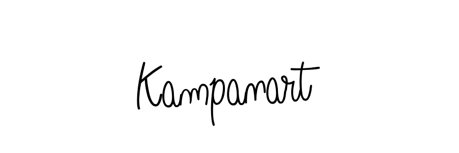 Make a beautiful signature design for name Kampanart. With this signature (Angelique-Rose-font-FFP) style, you can create a handwritten signature for free. Kampanart signature style 5 images and pictures png