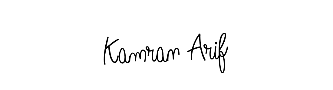 Make a beautiful signature design for name Kamran Arif. With this signature (Angelique-Rose-font-FFP) style, you can create a handwritten signature for free. Kamran Arif signature style 5 images and pictures png