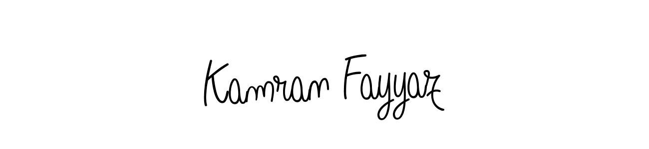 Create a beautiful signature design for name Kamran Fayyaz. With this signature (Angelique-Rose-font-FFP) fonts, you can make a handwritten signature for free. Kamran Fayyaz signature style 5 images and pictures png