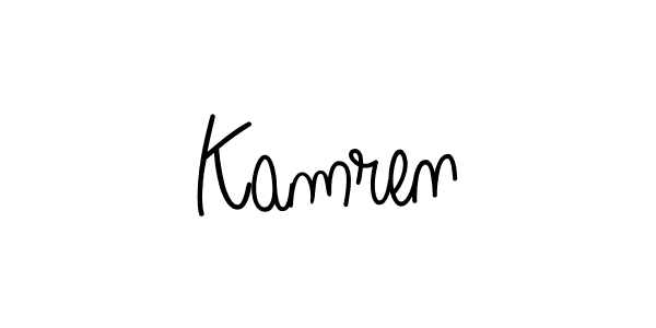 How to Draw Kamren signature style? Angelique-Rose-font-FFP is a latest design signature styles for name Kamren. Kamren signature style 5 images and pictures png