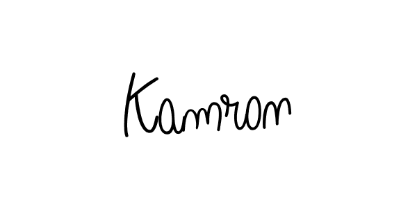 You should practise on your own different ways (Angelique-Rose-font-FFP) to write your name (Kamron) in signature. don't let someone else do it for you. Kamron signature style 5 images and pictures png