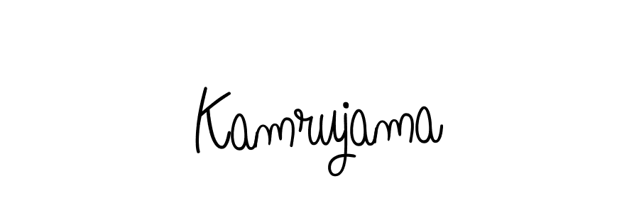 if you are searching for the best signature style for your name Kamrujama. so please give up your signature search. here we have designed multiple signature styles  using Angelique-Rose-font-FFP. Kamrujama signature style 5 images and pictures png
