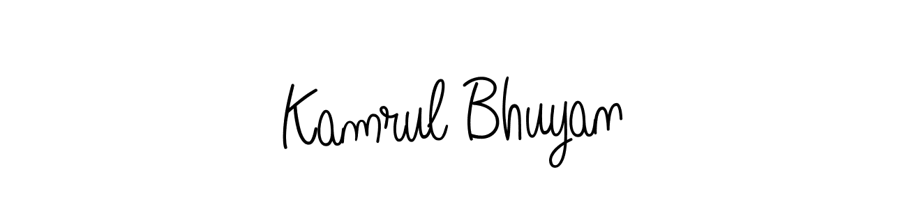 Similarly Angelique-Rose-font-FFP is the best handwritten signature design. Signature creator online .You can use it as an online autograph creator for name Kamrul Bhuyan. Kamrul Bhuyan signature style 5 images and pictures png
