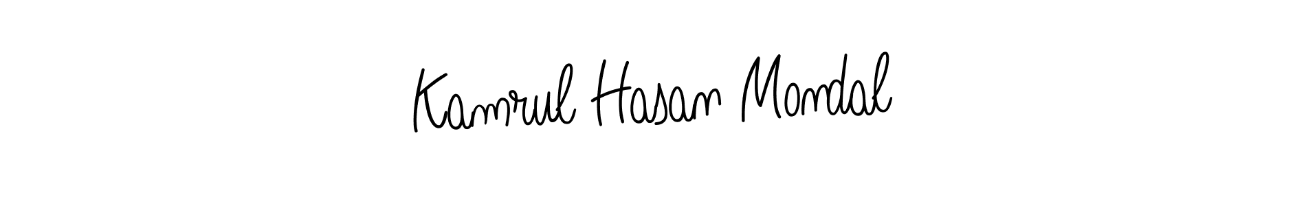 Use a signature maker to create a handwritten signature online. With this signature software, you can design (Angelique-Rose-font-FFP) your own signature for name Kamrul Hasan Mondal. Kamrul Hasan Mondal signature style 5 images and pictures png