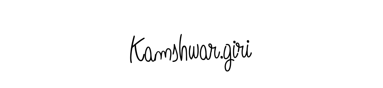 if you are searching for the best signature style for your name Kamshwar.giri. so please give up your signature search. here we have designed multiple signature styles  using Angelique-Rose-font-FFP. Kamshwar.giri signature style 5 images and pictures png