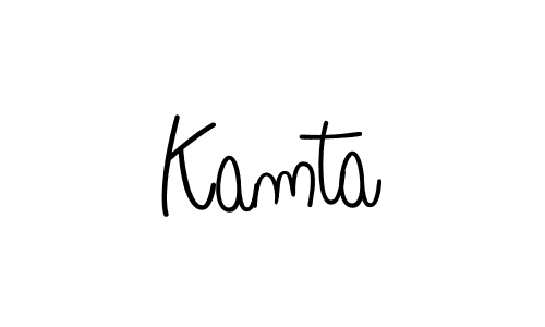 How to Draw Kamta signature style? Angelique-Rose-font-FFP is a latest design signature styles for name Kamta. Kamta signature style 5 images and pictures png