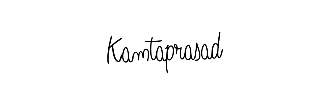 Design your own signature with our free online signature maker. With this signature software, you can create a handwritten (Angelique-Rose-font-FFP) signature for name Kamtaprasad. Kamtaprasad signature style 5 images and pictures png