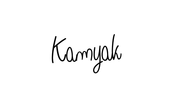 How to Draw Kamyak signature style? Angelique-Rose-font-FFP is a latest design signature styles for name Kamyak. Kamyak signature style 5 images and pictures png