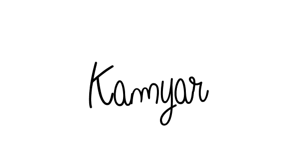 The best way (Angelique-Rose-font-FFP) to make a short signature is to pick only two or three words in your name. The name Kamyar include a total of six letters. For converting this name. Kamyar signature style 5 images and pictures png