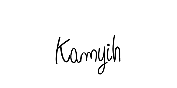 How to make Kamyih name signature. Use Angelique-Rose-font-FFP style for creating short signs online. This is the latest handwritten sign. Kamyih signature style 5 images and pictures png