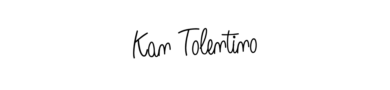 Design your own signature with our free online signature maker. With this signature software, you can create a handwritten (Angelique-Rose-font-FFP) signature for name Kan Tolentino. Kan Tolentino signature style 5 images and pictures png