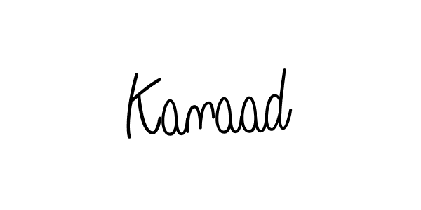 Make a beautiful signature design for name Kanaad. With this signature (Angelique-Rose-font-FFP) style, you can create a handwritten signature for free. Kanaad signature style 5 images and pictures png