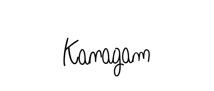 You should practise on your own different ways (Angelique-Rose-font-FFP) to write your name (Kanagam) in signature. don't let someone else do it for you. Kanagam signature style 5 images and pictures png