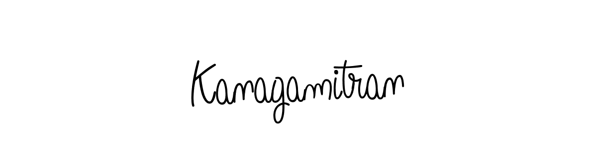 How to make Kanagamitran signature? Angelique-Rose-font-FFP is a professional autograph style. Create handwritten signature for Kanagamitran name. Kanagamitran signature style 5 images and pictures png