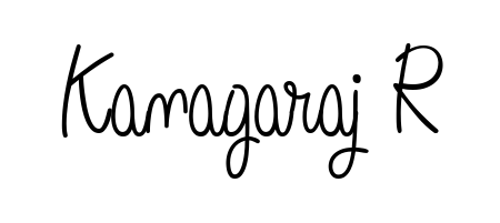 Give your name Kanagaraj R an exquisite flair with the Angelique-Rose-font-FFP script font. Ideal for contracts, resumes, and formal letterheads. Kanagaraj R signature style 5 images and pictures png