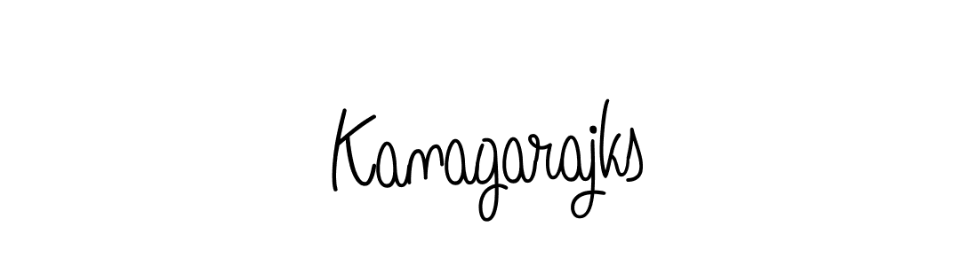 Use a signature maker to create a handwritten signature online. With this signature software, you can design (Angelique-Rose-font-FFP) your own signature for name Kanagarajks. Kanagarajks signature style 5 images and pictures png