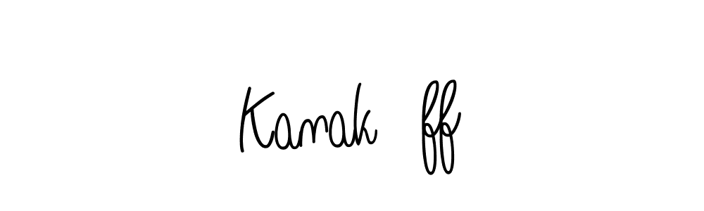 Make a beautiful signature design for name Kanak❤ff. With this signature (Angelique-Rose-font-FFP) style, you can create a handwritten signature for free. Kanak❤ff signature style 5 images and pictures png