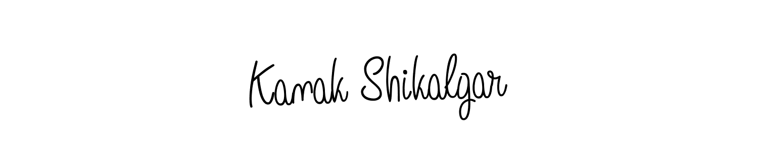 Create a beautiful signature design for name Kanak Shikalgar. With this signature (Angelique-Rose-font-FFP) fonts, you can make a handwritten signature for free. Kanak Shikalgar signature style 5 images and pictures png