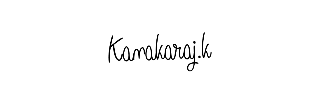 Design your own signature with our free online signature maker. With this signature software, you can create a handwritten (Angelique-Rose-font-FFP) signature for name Kanakaraj.k. Kanakaraj.k signature style 5 images and pictures png