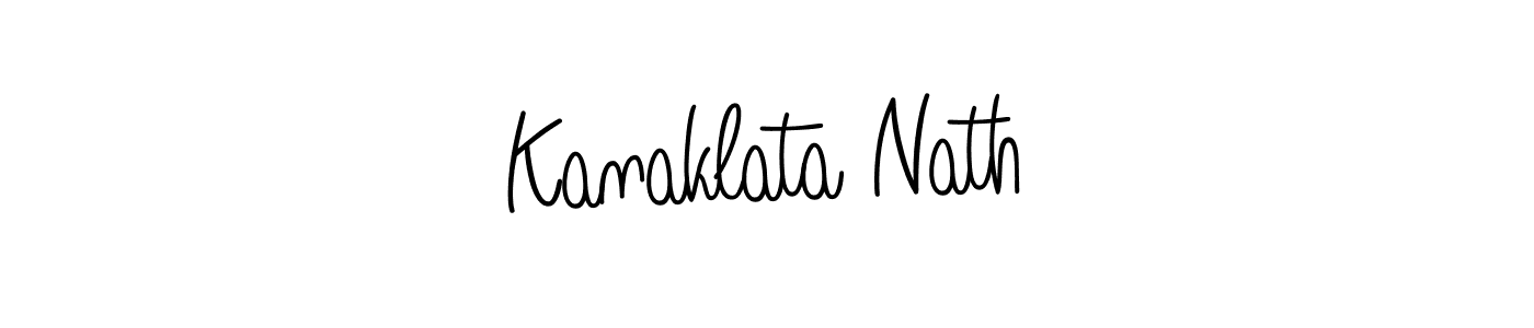 if you are searching for the best signature style for your name Kanaklata Nath. so please give up your signature search. here we have designed multiple signature styles  using Angelique-Rose-font-FFP. Kanaklata Nath signature style 5 images and pictures png