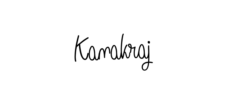 Design your own signature with our free online signature maker. With this signature software, you can create a handwritten (Angelique-Rose-font-FFP) signature for name Kanakraj. Kanakraj signature style 5 images and pictures png